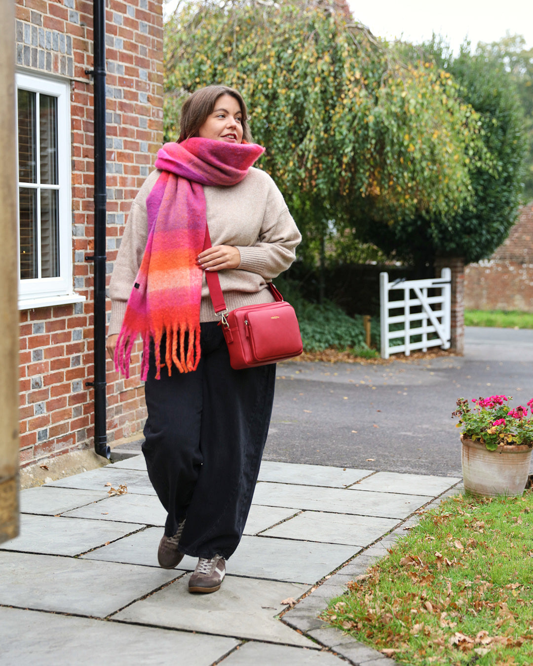 Bertie Maxi Crossbody - Red