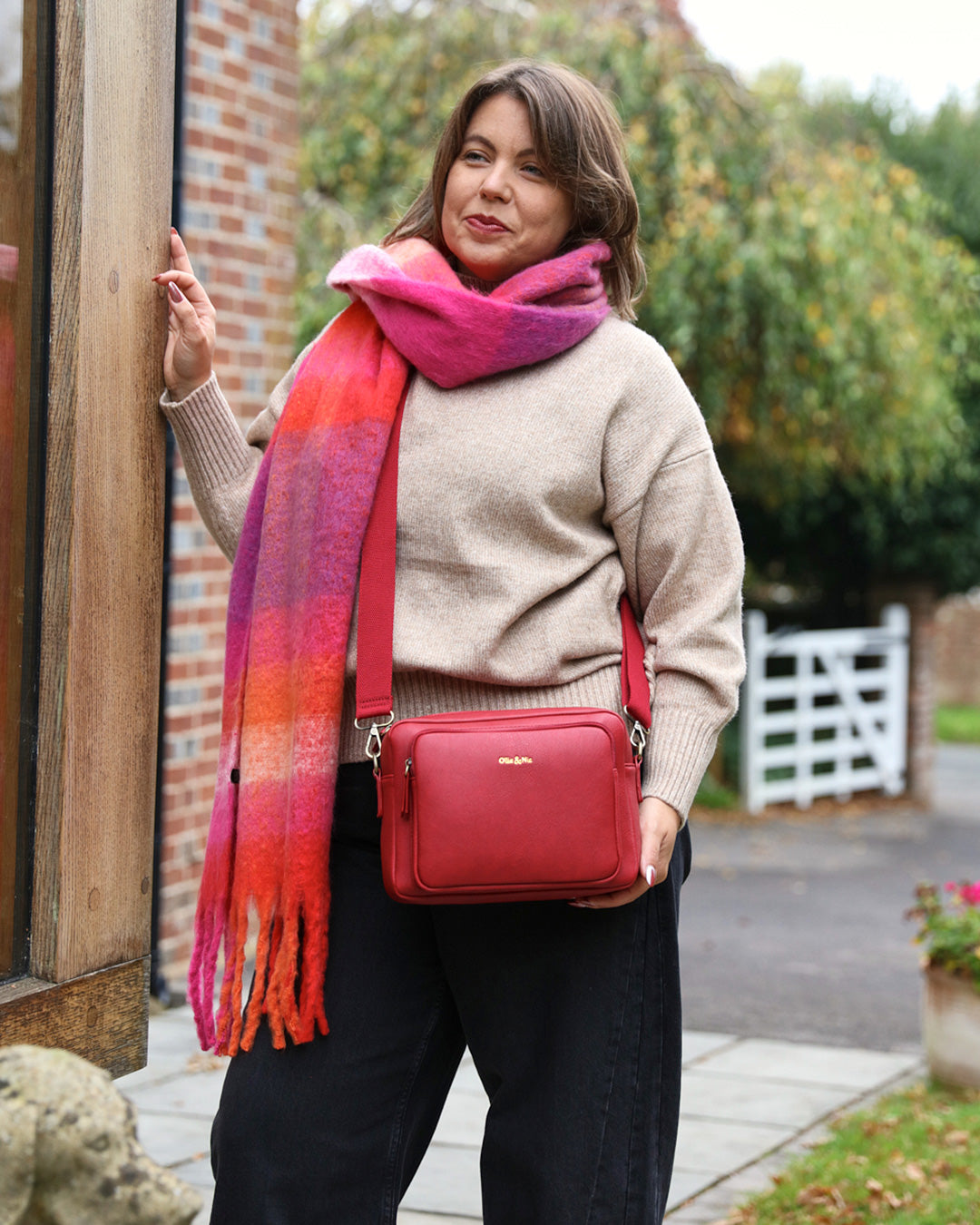 Bertie Maxi Crossbody - Red
