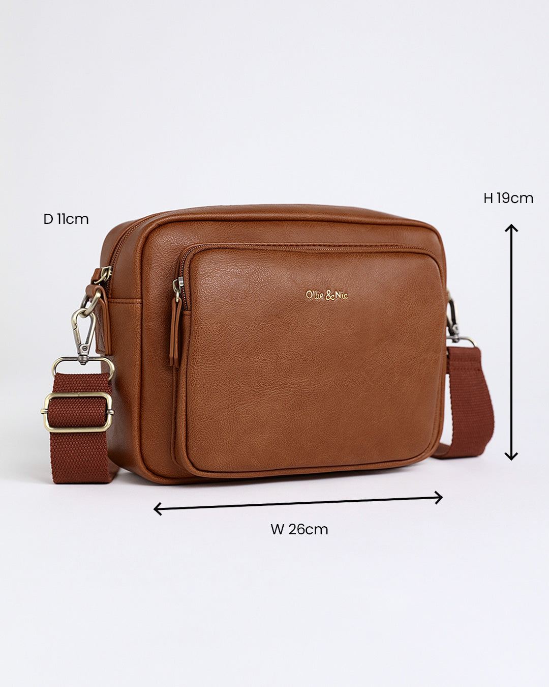 Bertie Maxi Crossbody - Tan