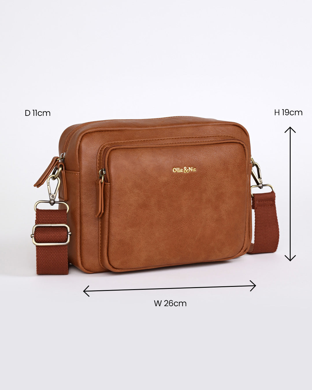 Bertie Maxi Crossbody - Tan