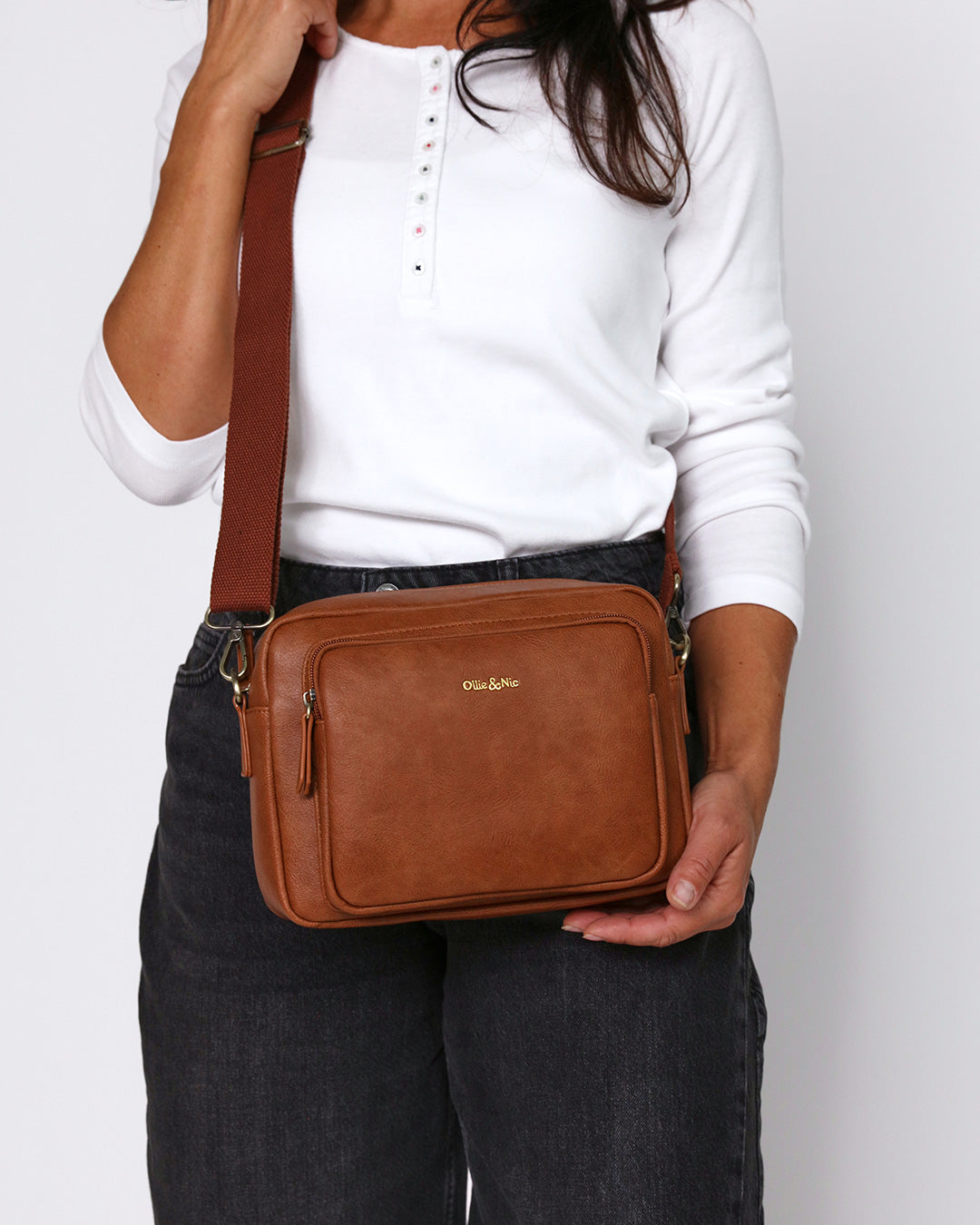 Bertie Maxi Crossbody - Tan