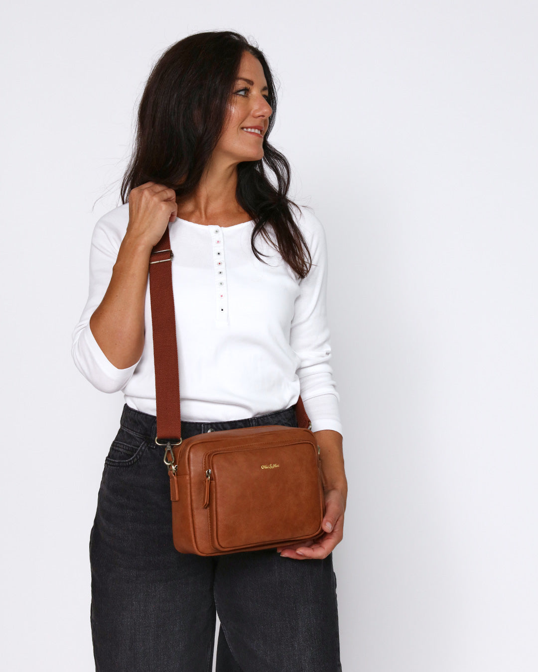 Bertie Maxi Crossbody - Tan