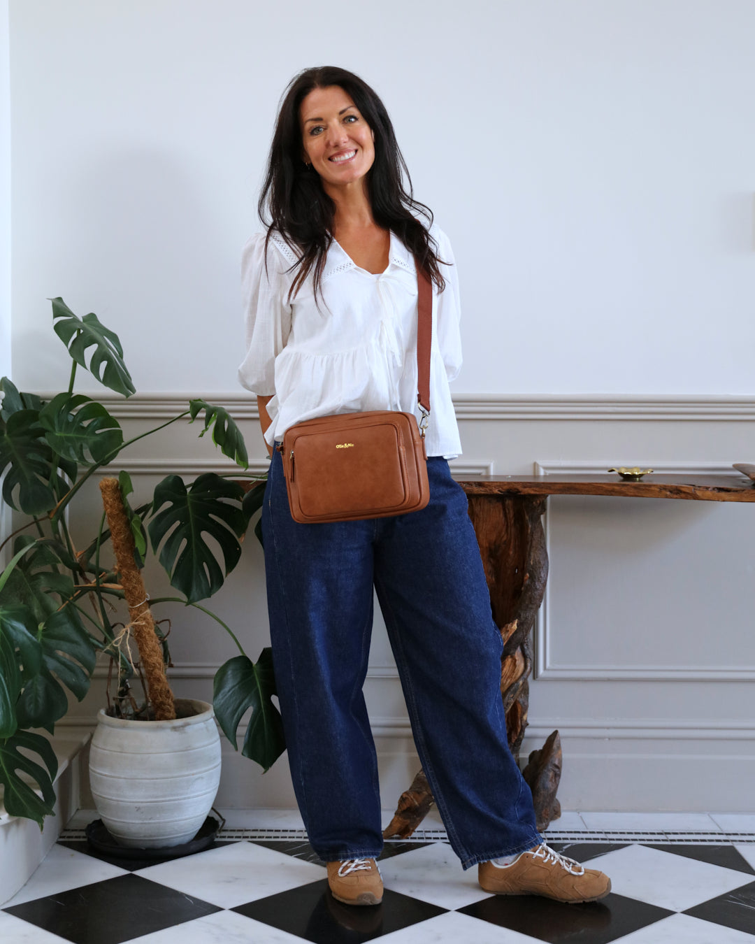 Bertie Maxi Crossbody - Tan