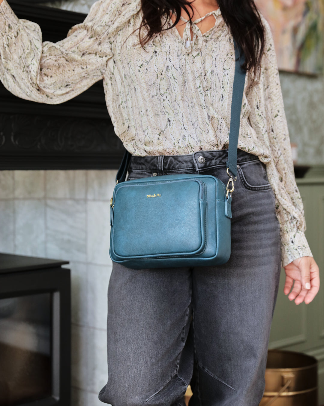 Bertie Maxi Crossbody - Teal