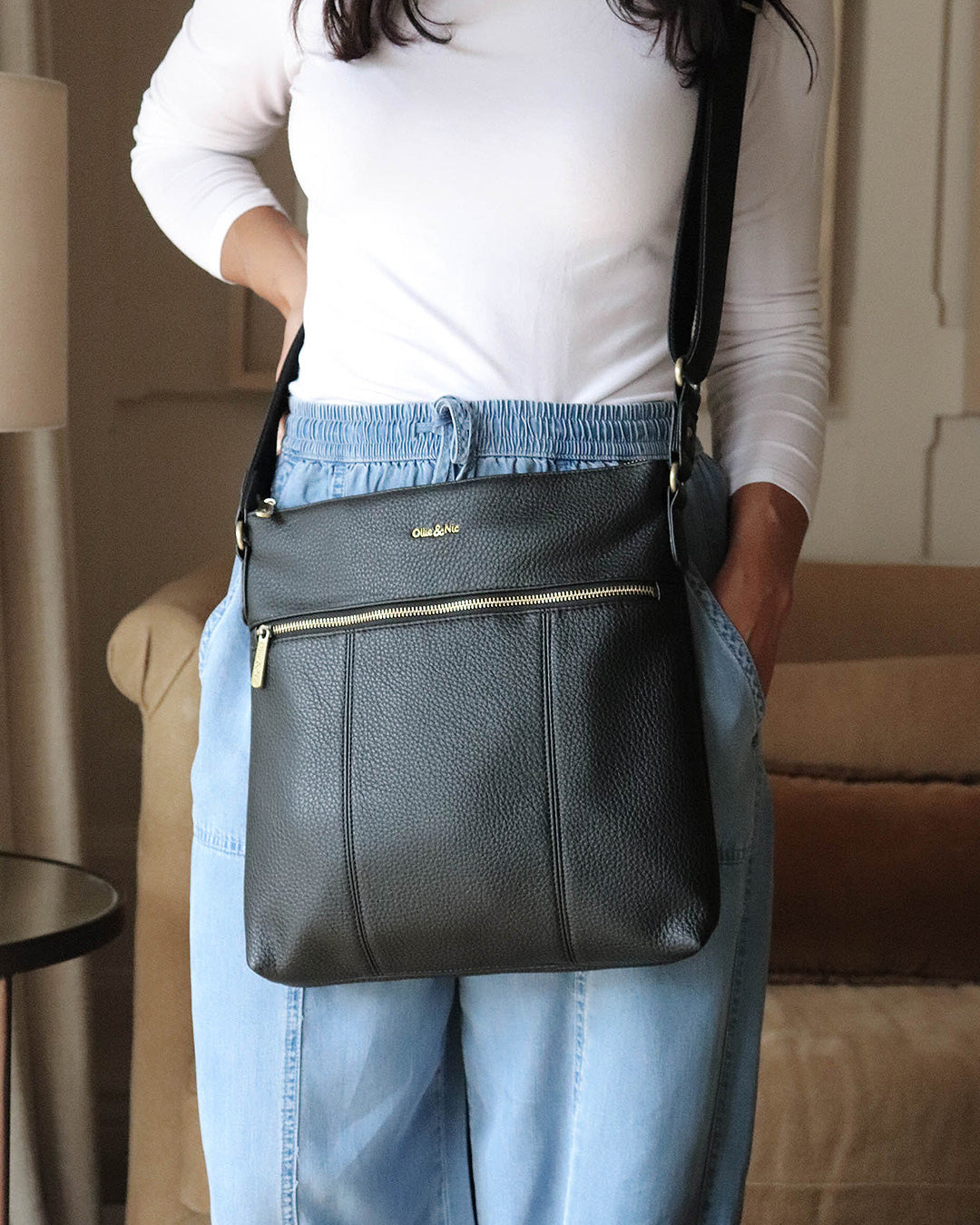 Blake Large Crossbody - Black