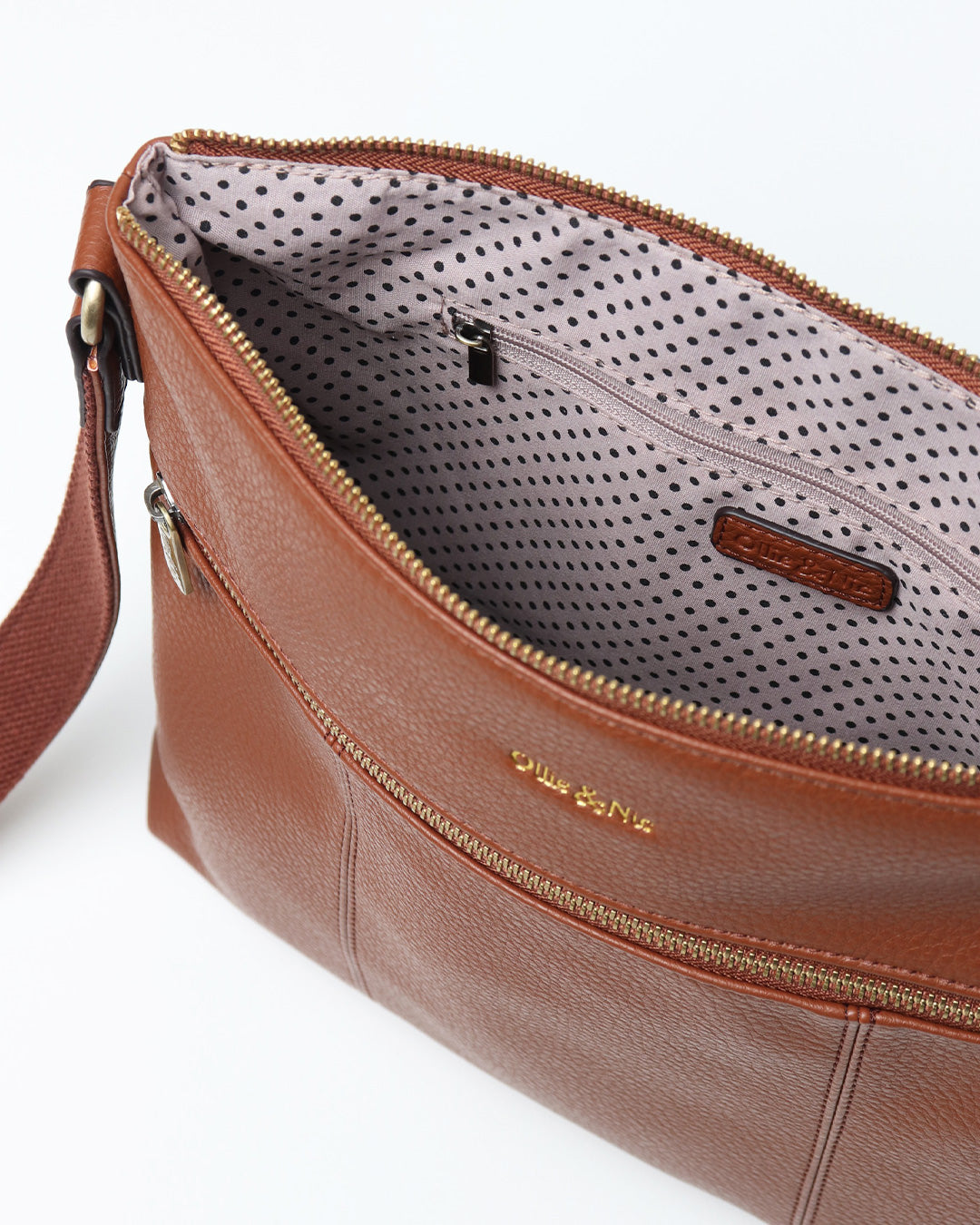 Blake Women s Large Crossbody Handbag Tan Ollie Nic