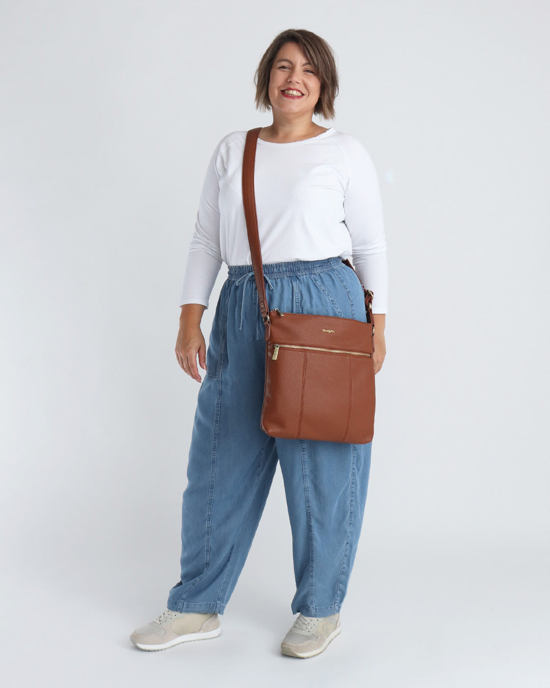 Blake Large Crossbody - Tan