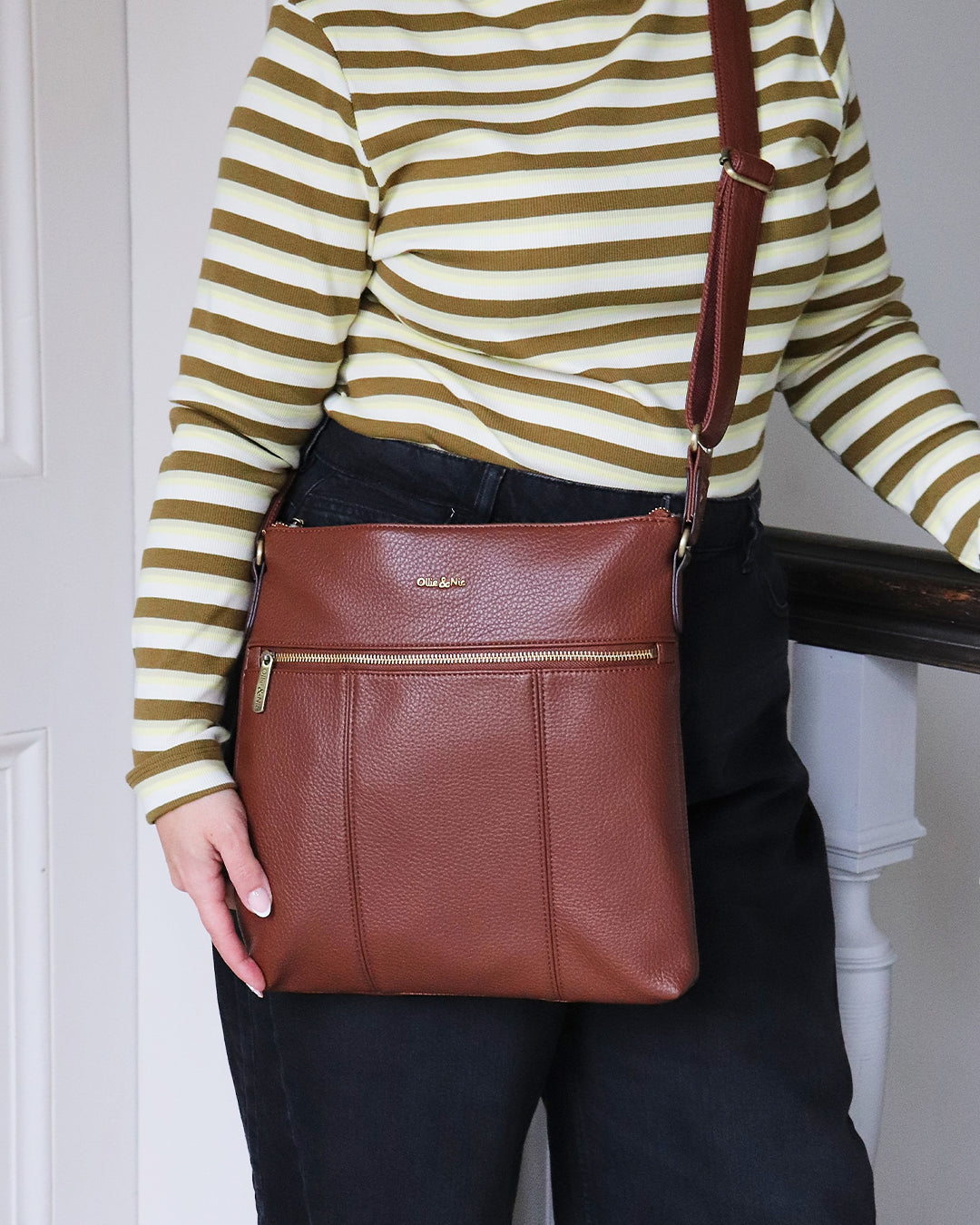 Blake Large Crossbody - Tan