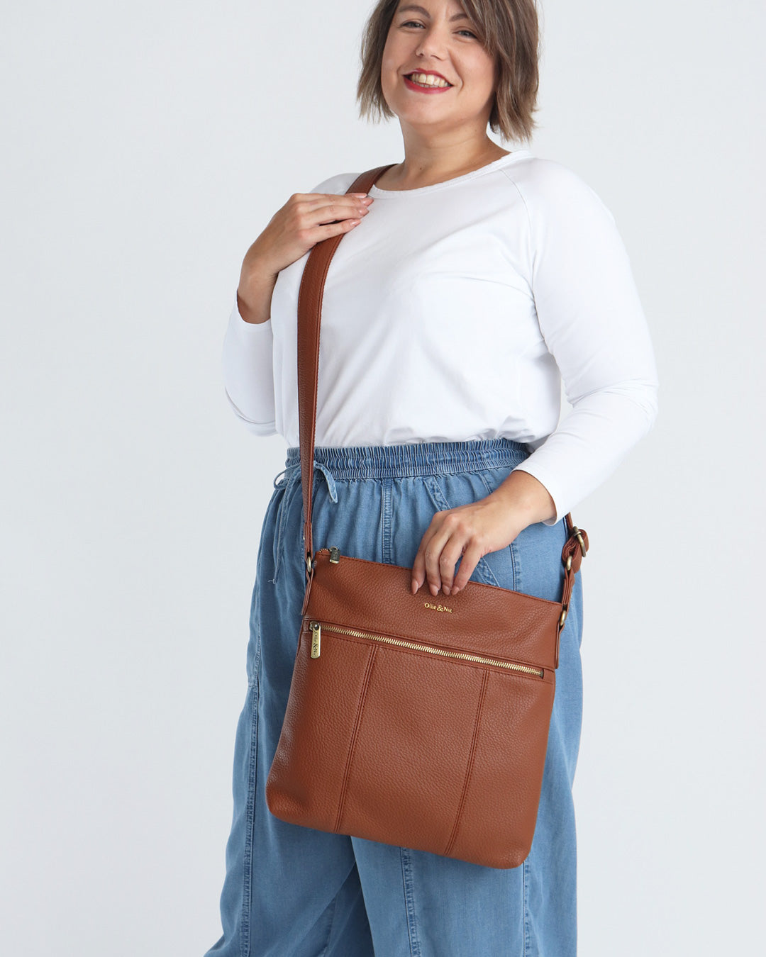 Blake Large Crossbody - Tan
