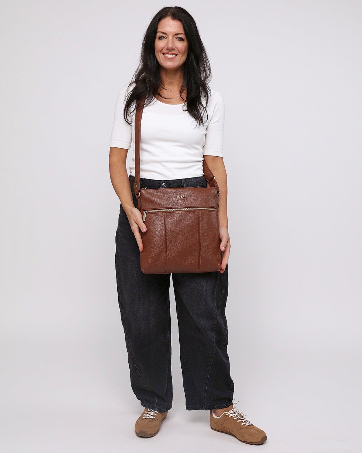 Blake Large Crossbody - Tan