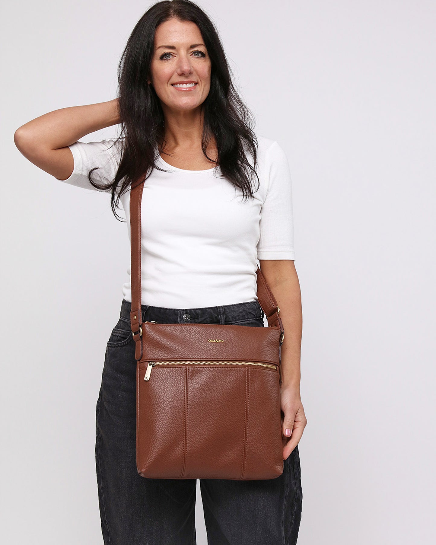 Blake Large Crossbody - Tan