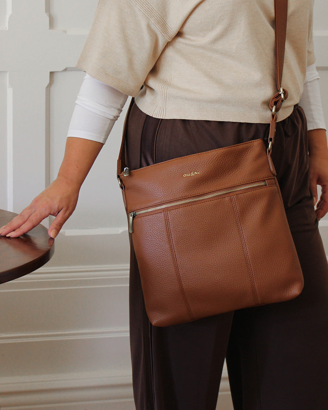 Blake Large Crossbody - Tan