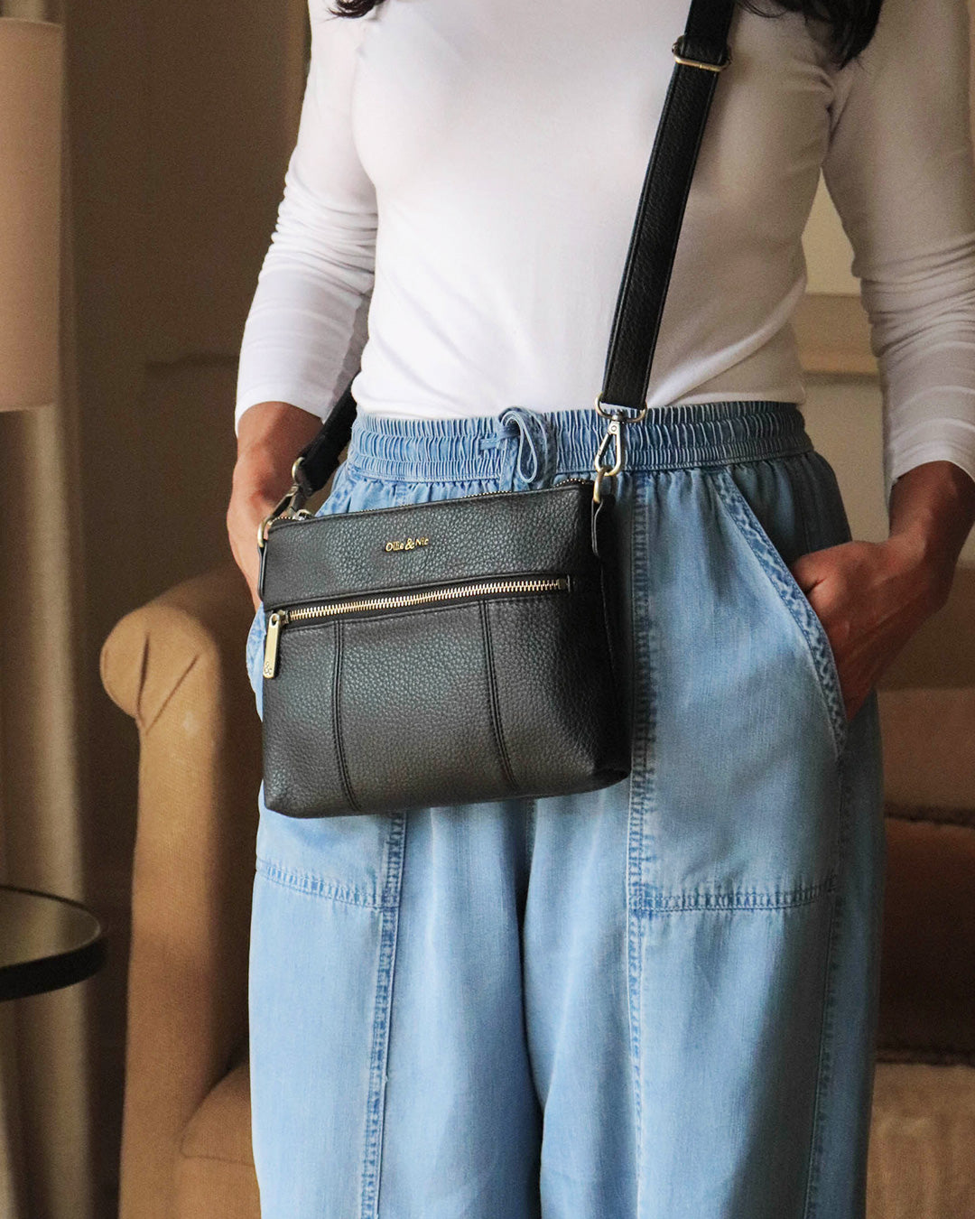 Blake Mini Crossbody - Black