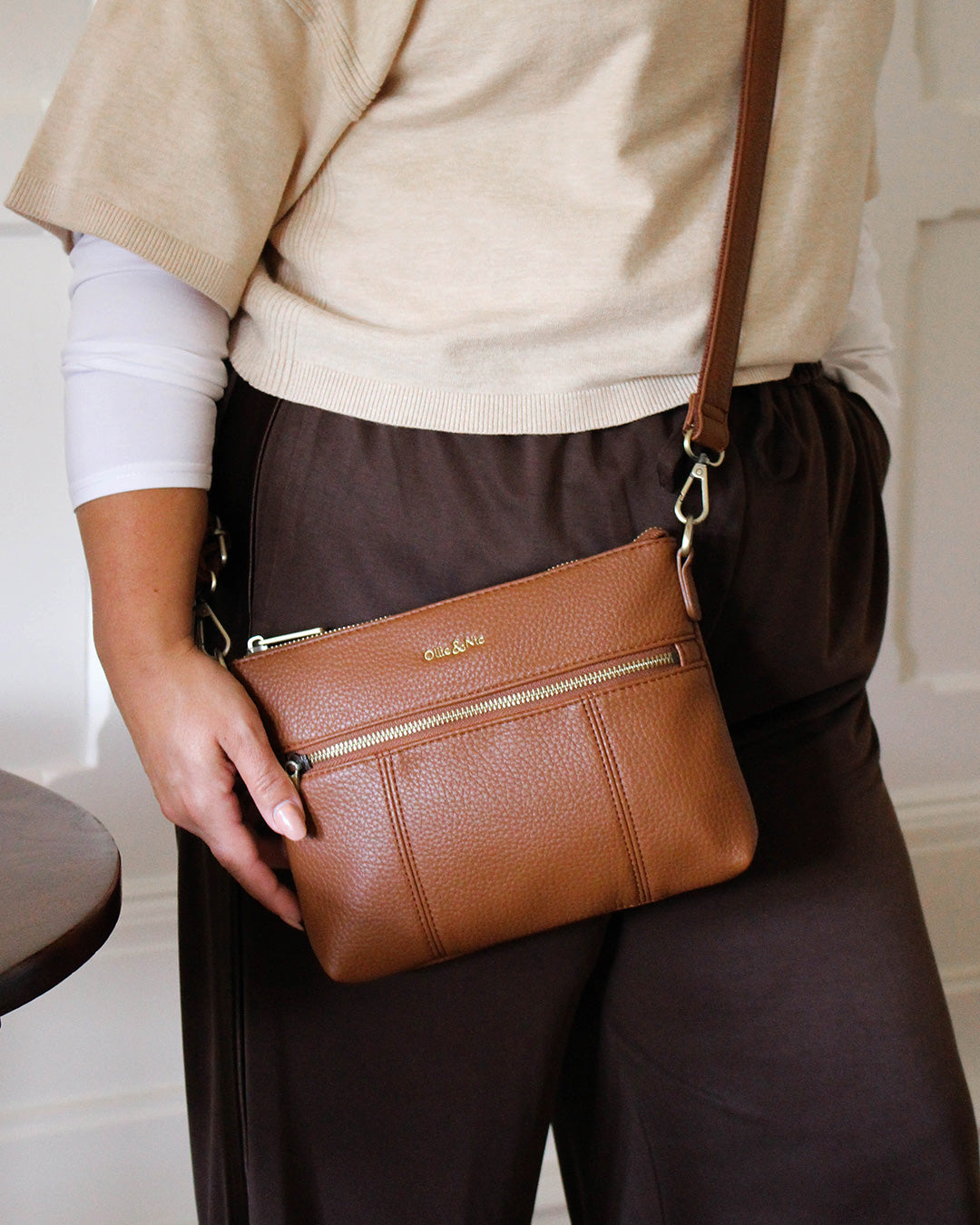 Blake Mini Crossbody - Tan