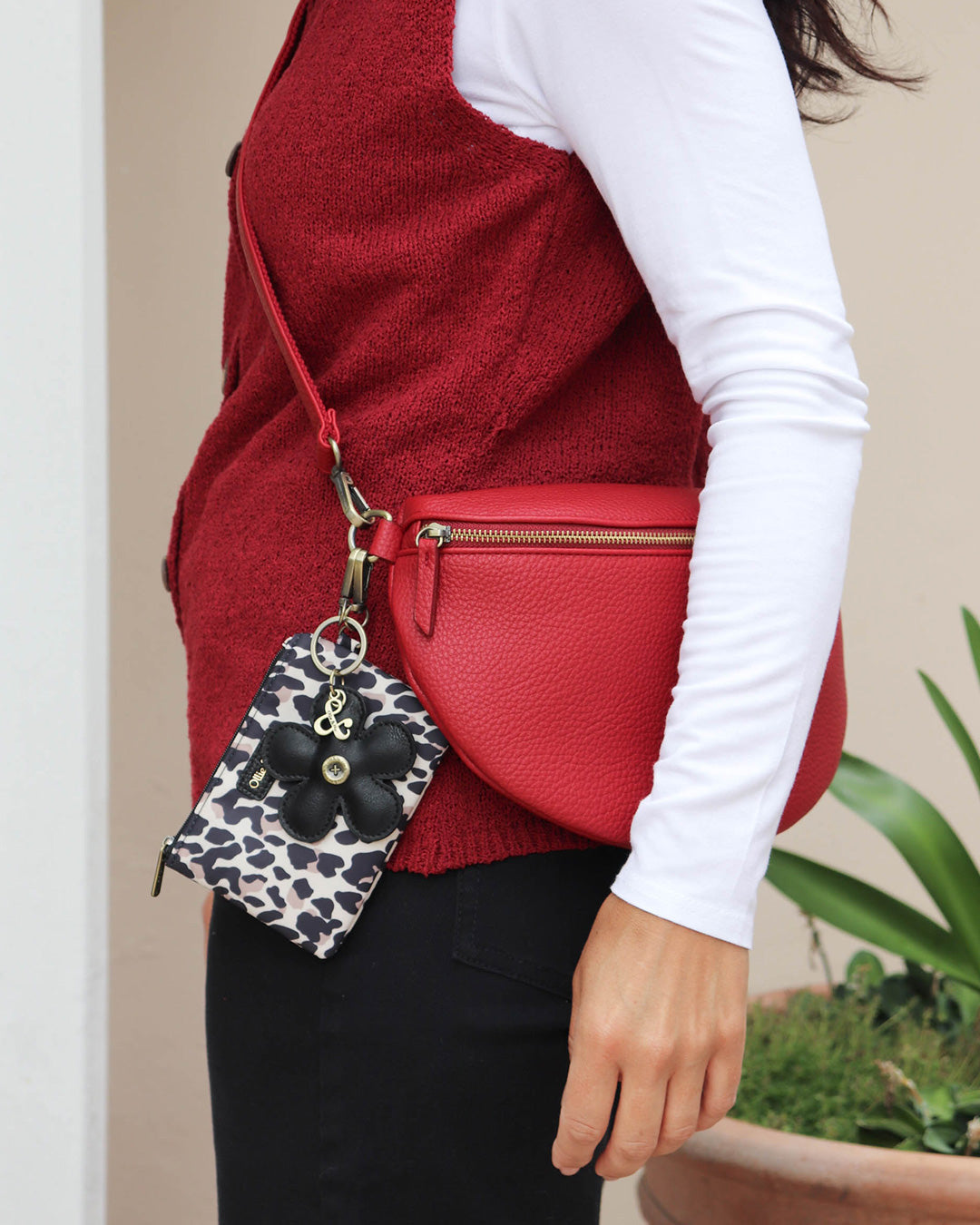 Brooke Belt Bag - Cherry Red