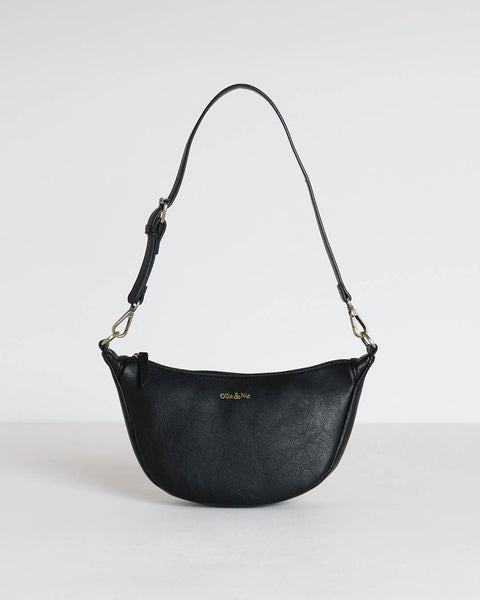 Carmen Women's Mini Scoop Shoulder Bag - Black – Ollie & Nic