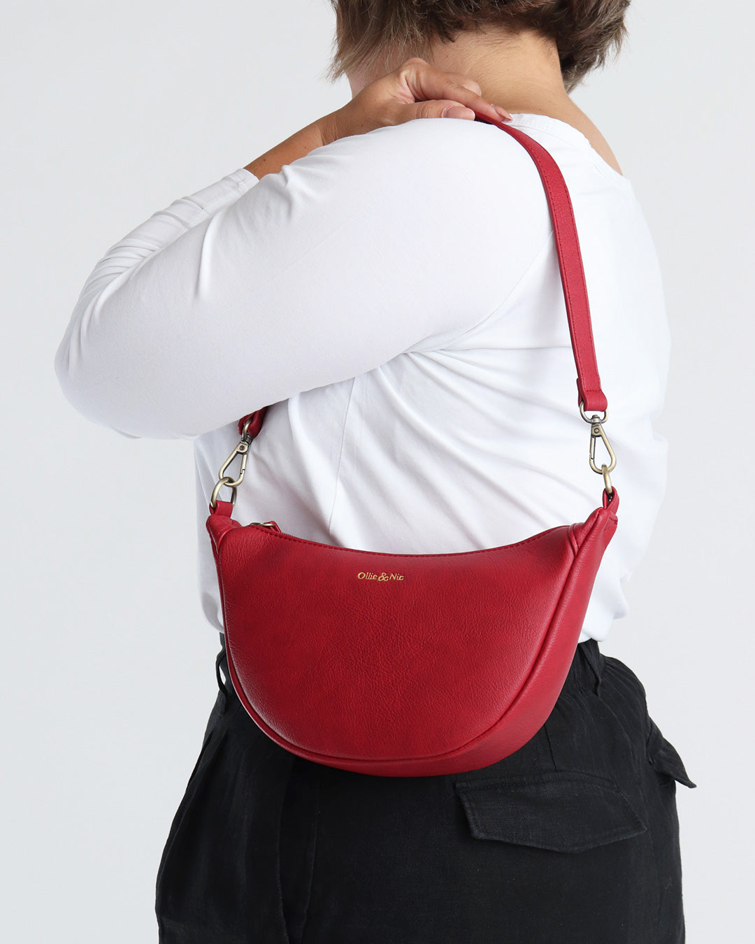 Carmen Mini Scoop Bag - Cherry Red