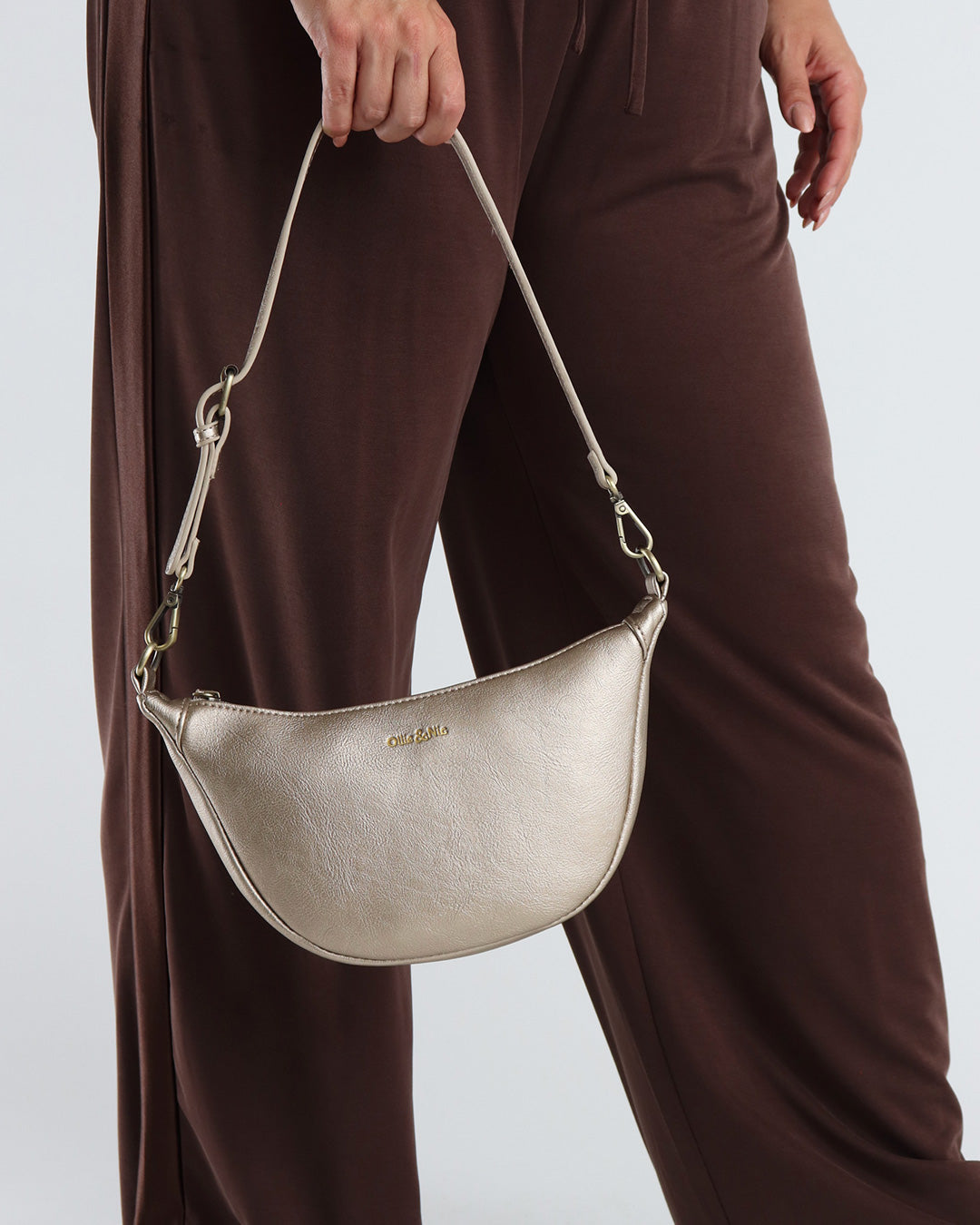 Carmen Mini Scoop Bag - Antique Gold