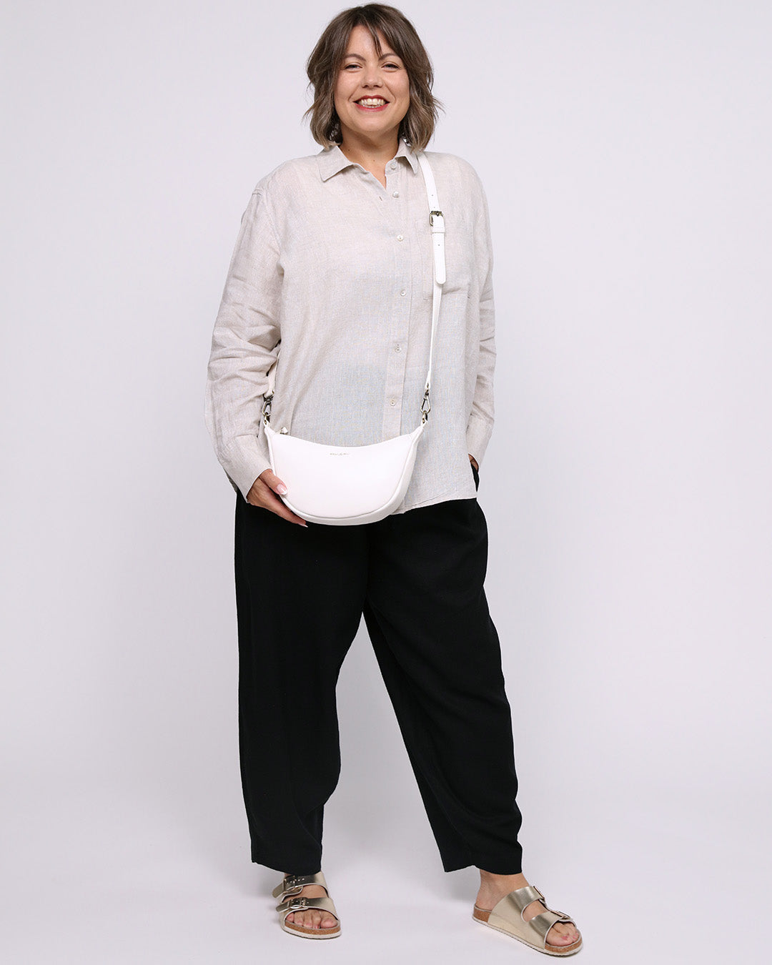Carmen Mini Scoop Bag - Ivory