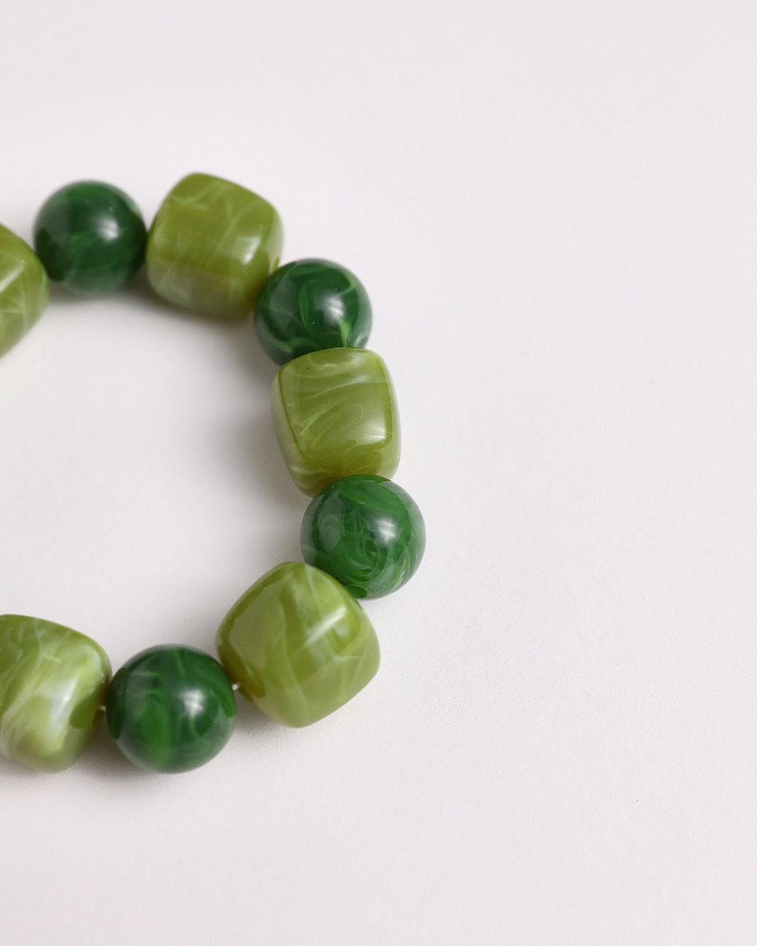 Chunky Bead Bracelet - Green