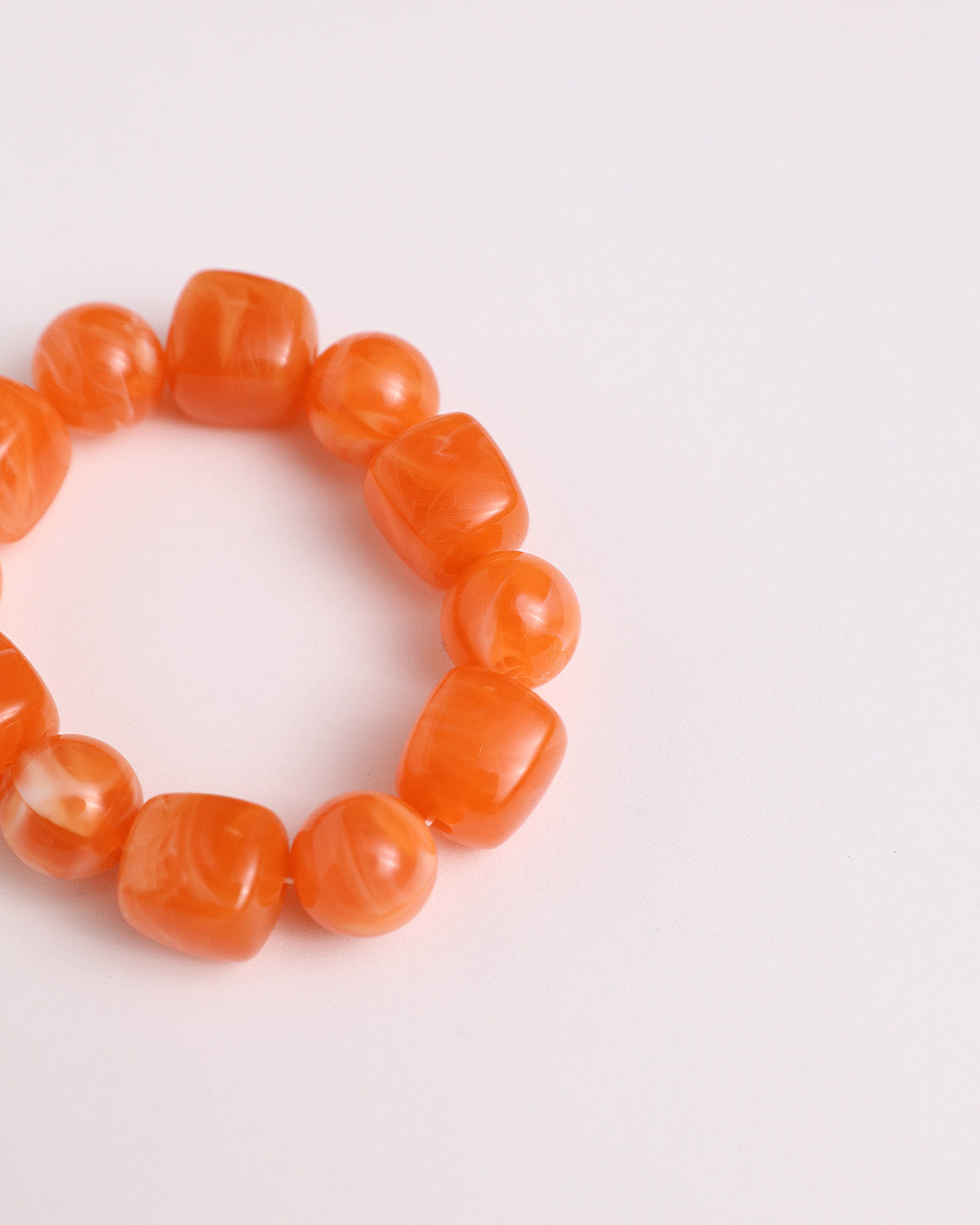 Chunky Bead Bracelet - Orange