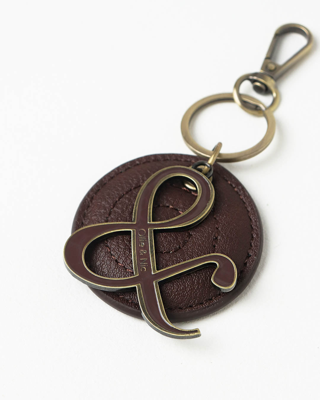 Circle Bag Charm - Chocolate