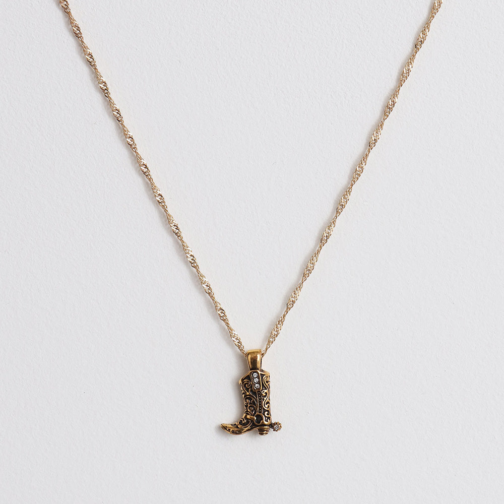 Georgia Cowboy Necklace - Gold