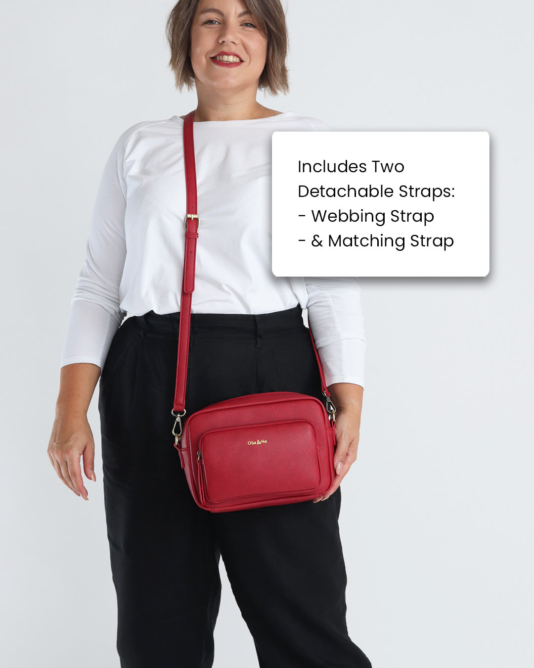Doyle Crossbody - Cherry Red