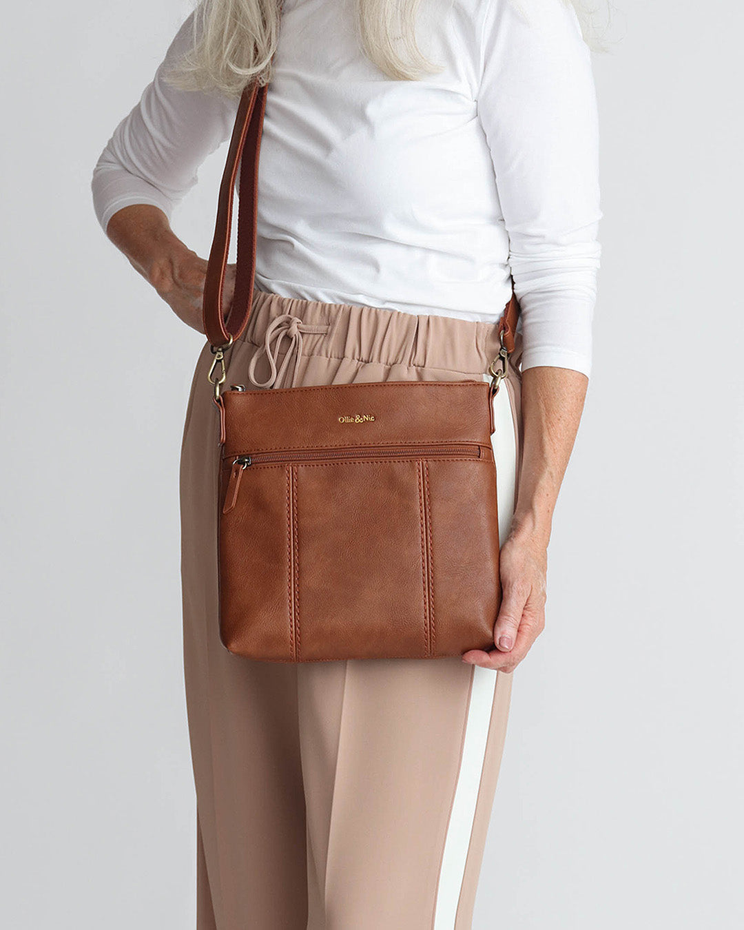 Eddie Crossbody - Tan