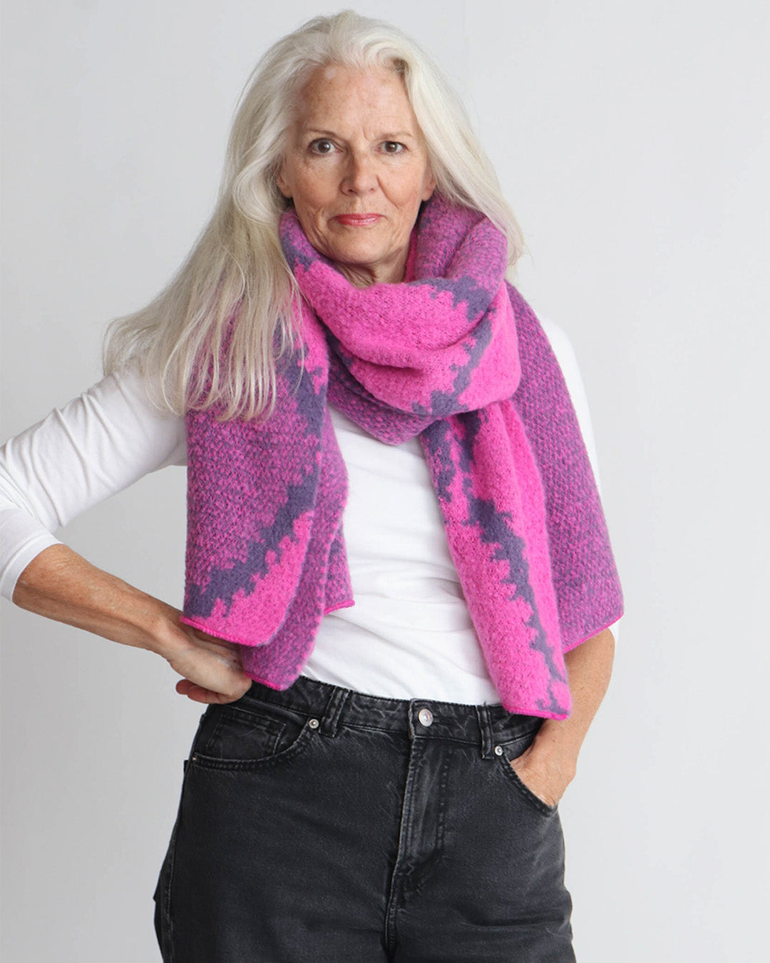 Elena Scarf - Fuchsia