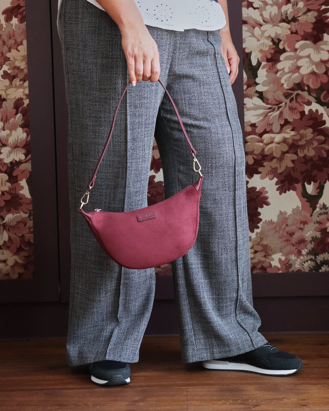 Elsa Mini Scoop Bag - Plum