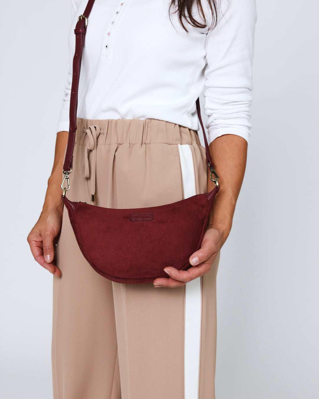 Elsa Mini Scoop Bag - Plum