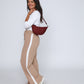 Elsa Mini Scoop Bag - Plum