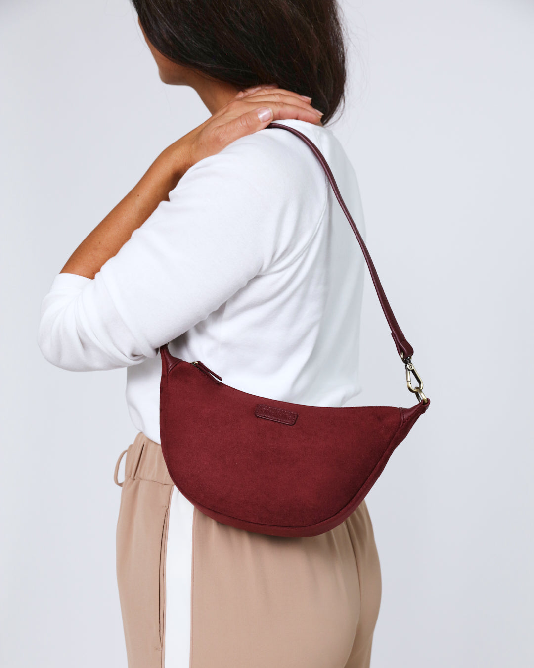 Elsa Mini Scoop Bag - Plum