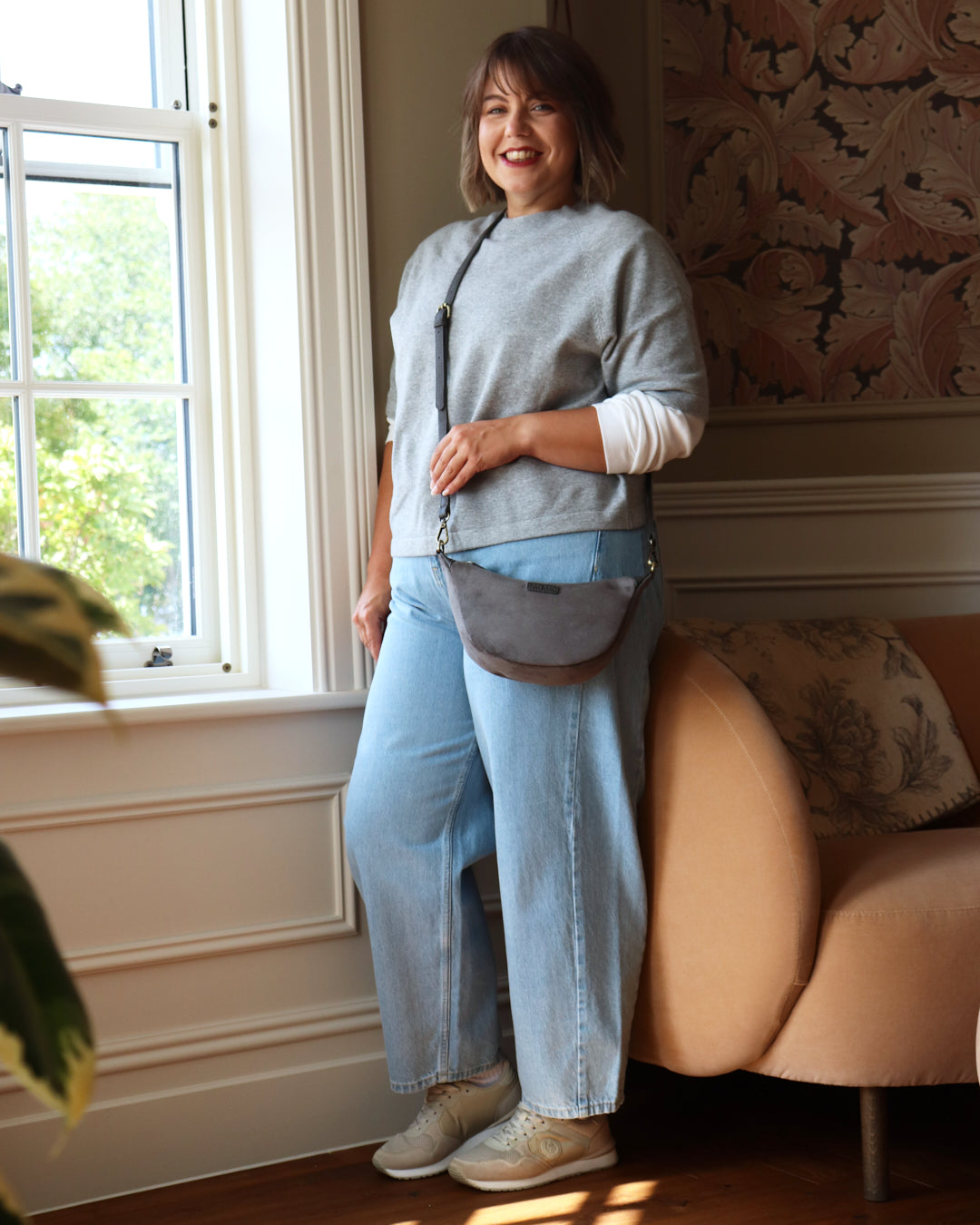 Elsa Mini Scoop Bag - Grey