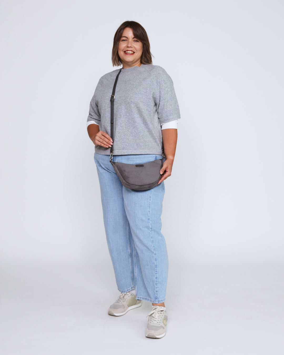 Elsa Mini Scoop Bag - Grey