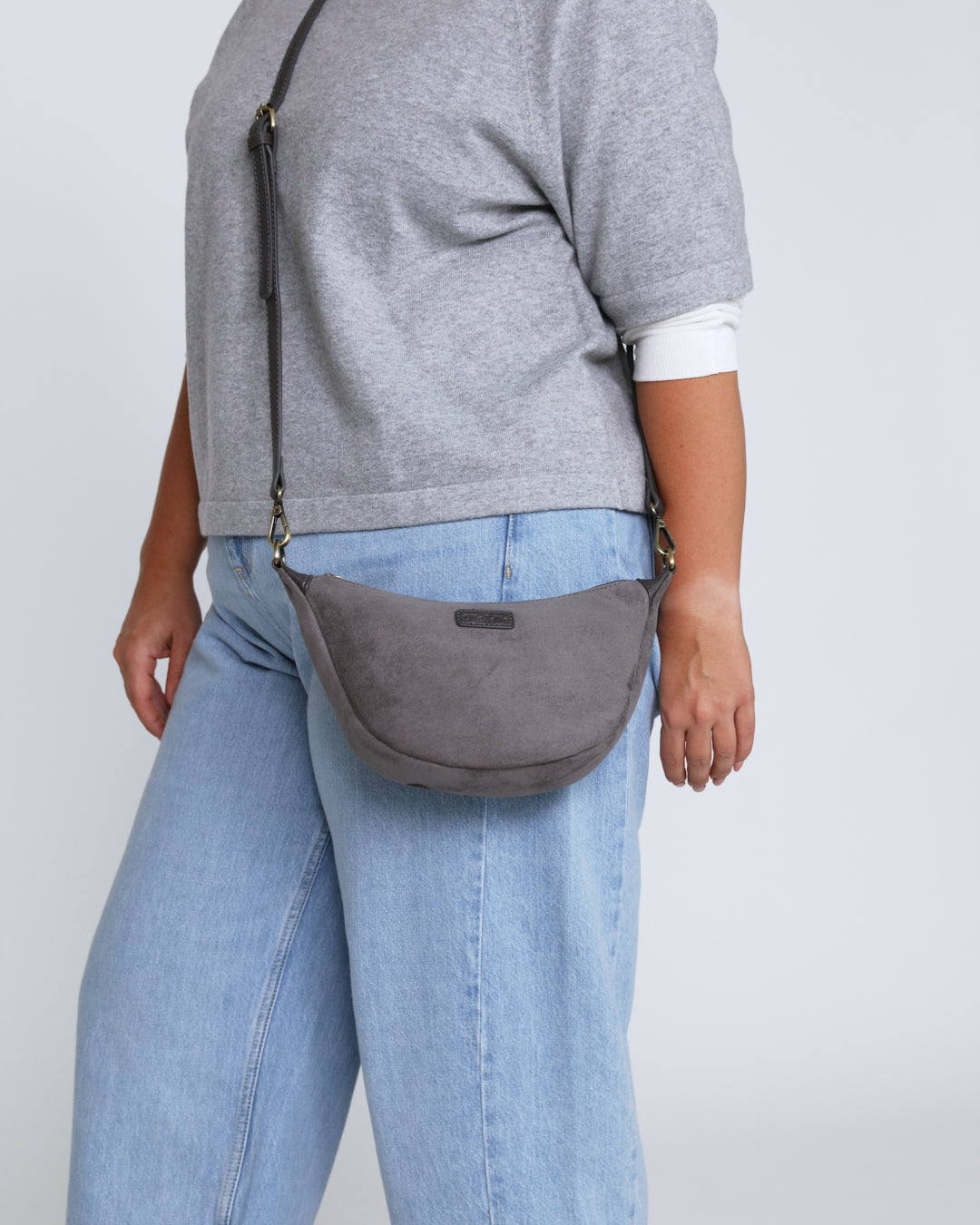 Elsa Mini Scoop Bag - Grey