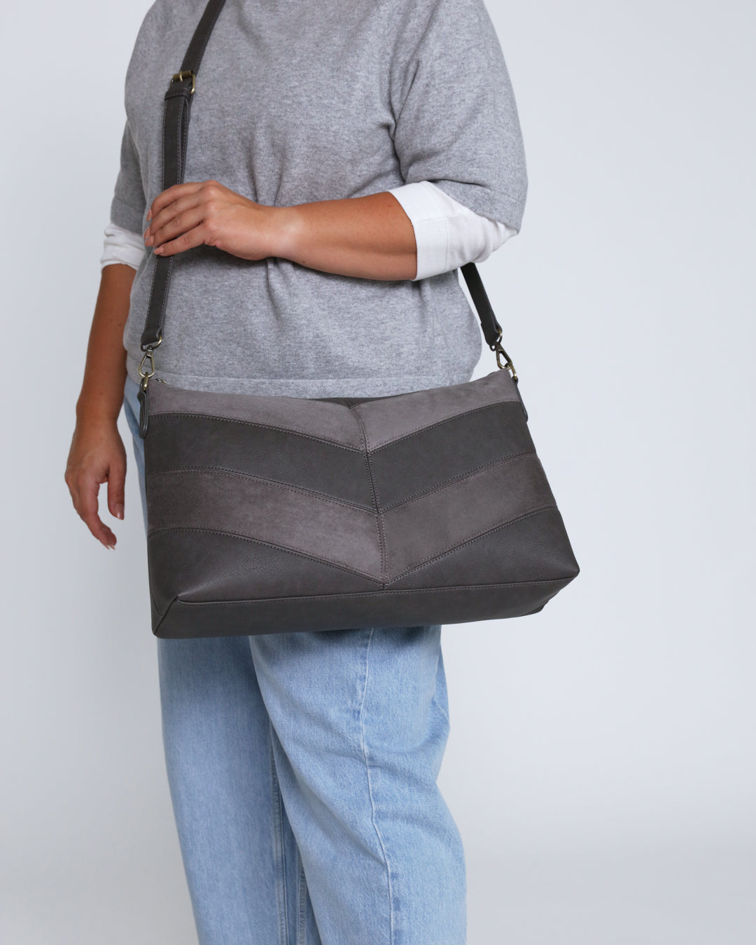 Erika Shoulder Sling Bag - Grey