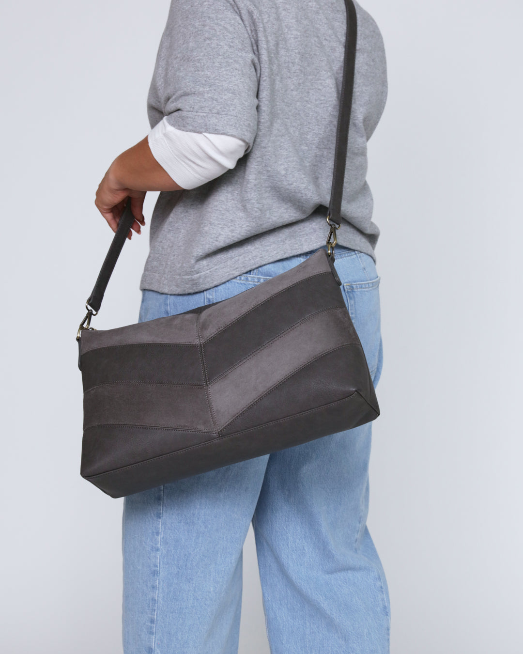 Erika Shoulder Sling Bag - Grey