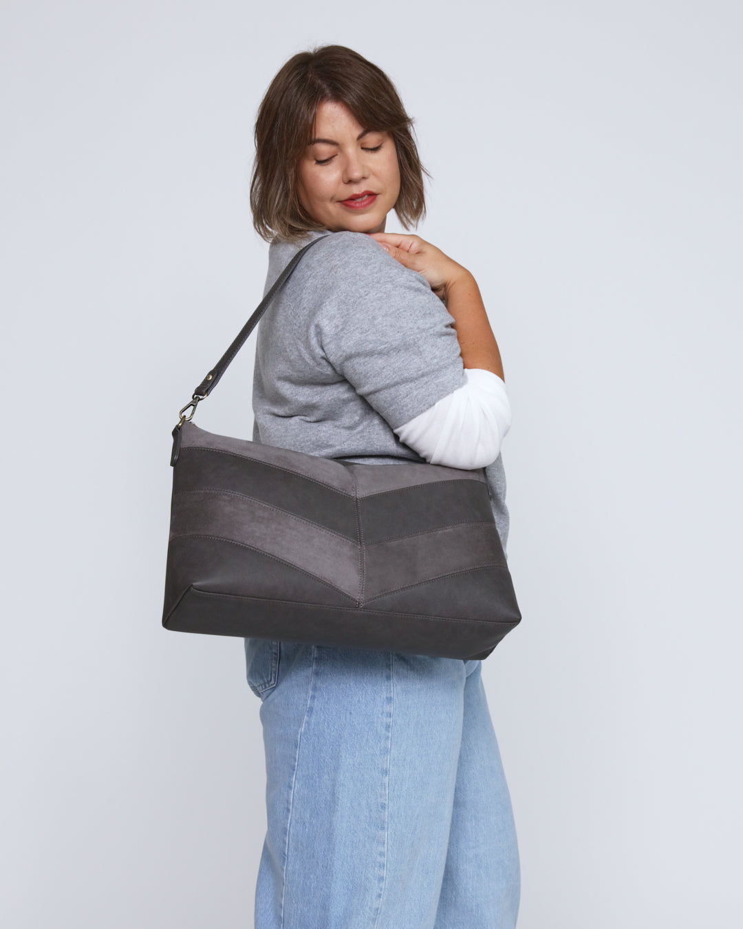 Erika Shoulder Sling Bag - Grey