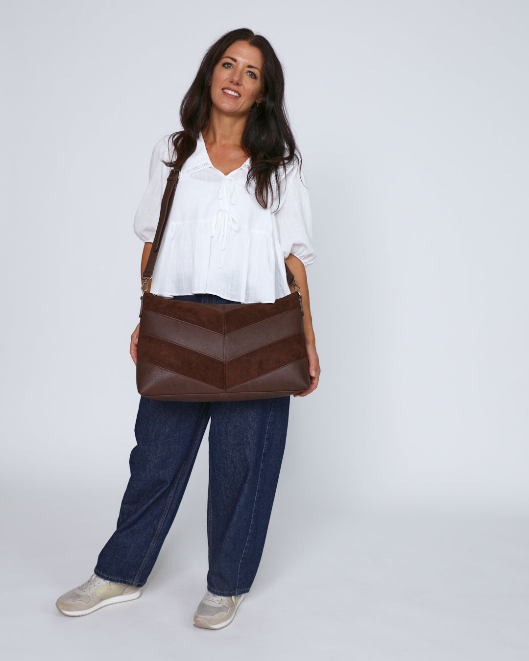 Erika Shoulder Sling Bag - Chocolate