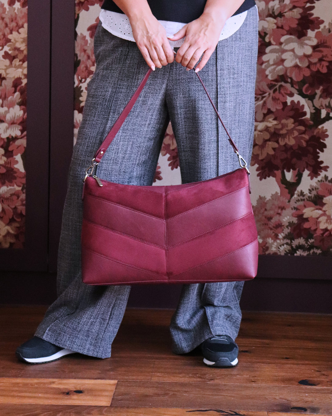 Erika Shoulder Sling Bag - Plum