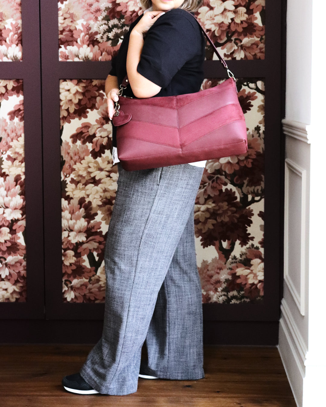 Erika Shoulder Sling Bag - Plum