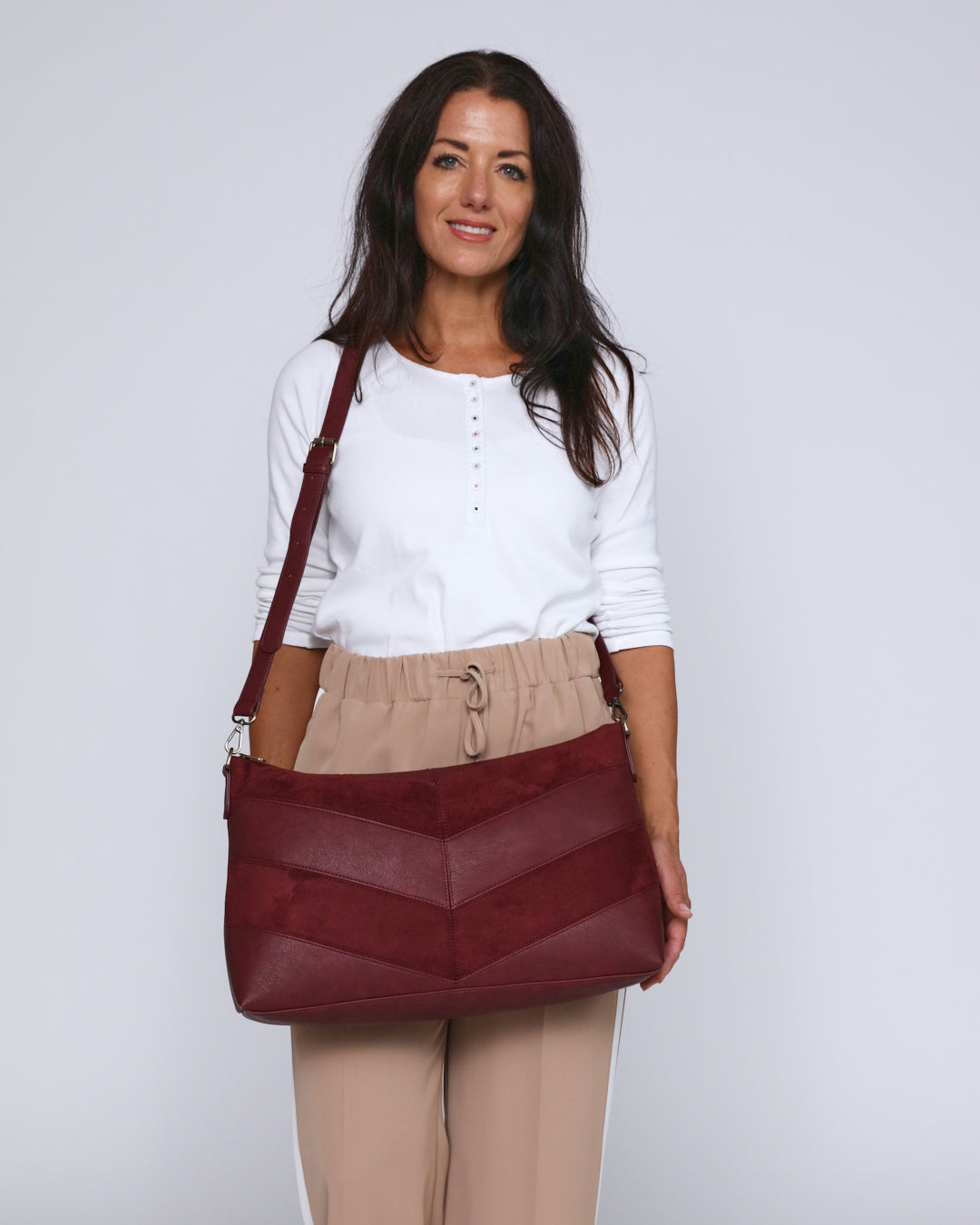 Erika Shoulder Sling Bag - Plum