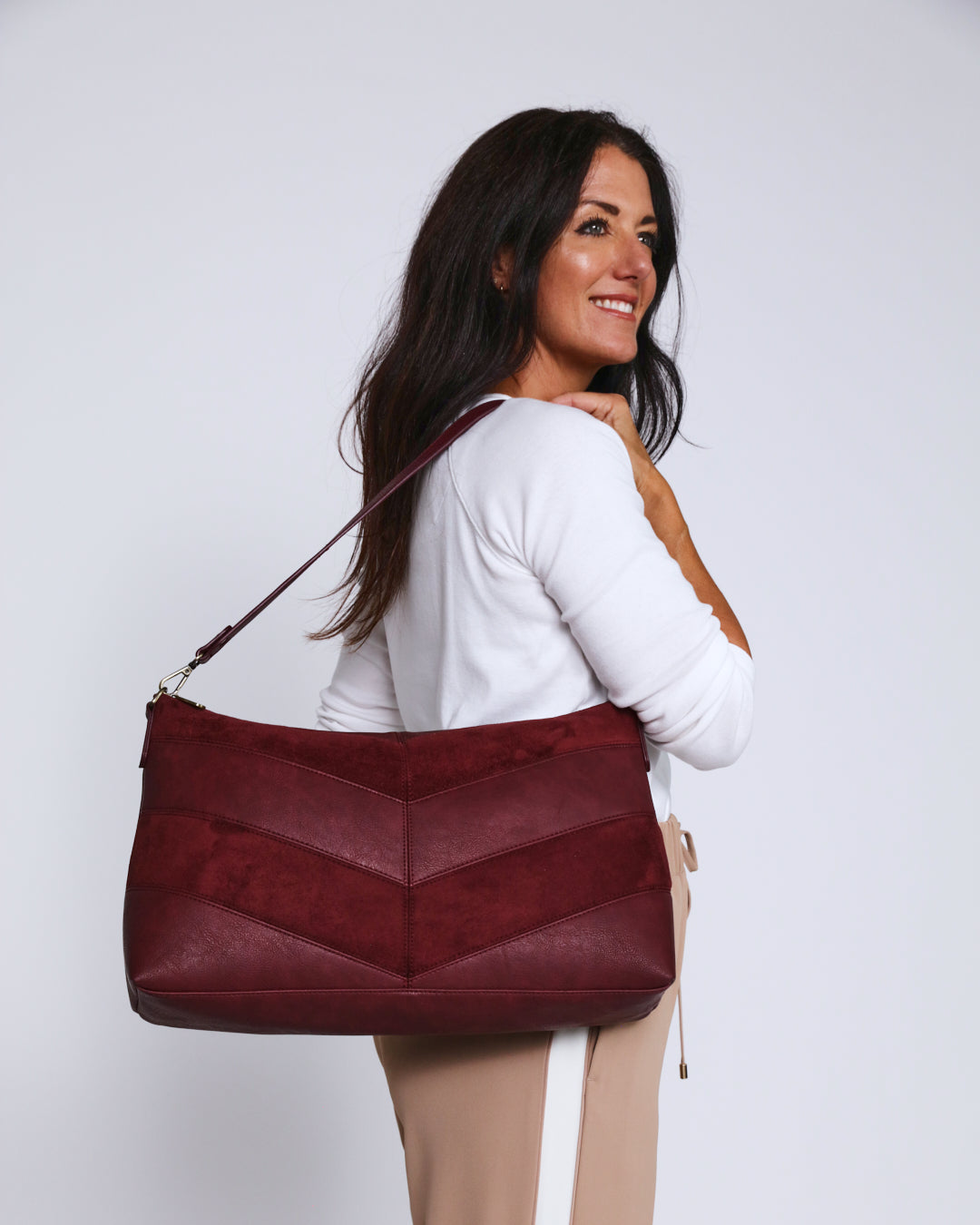 Erika Shoulder Sling Bag - Plum