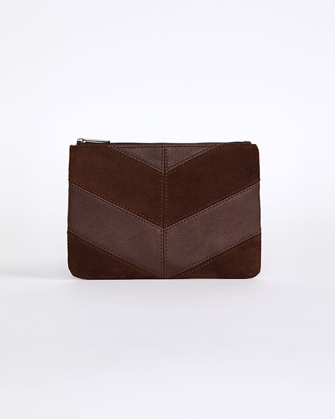 Ernie Zip Top Pouch - Chocolate