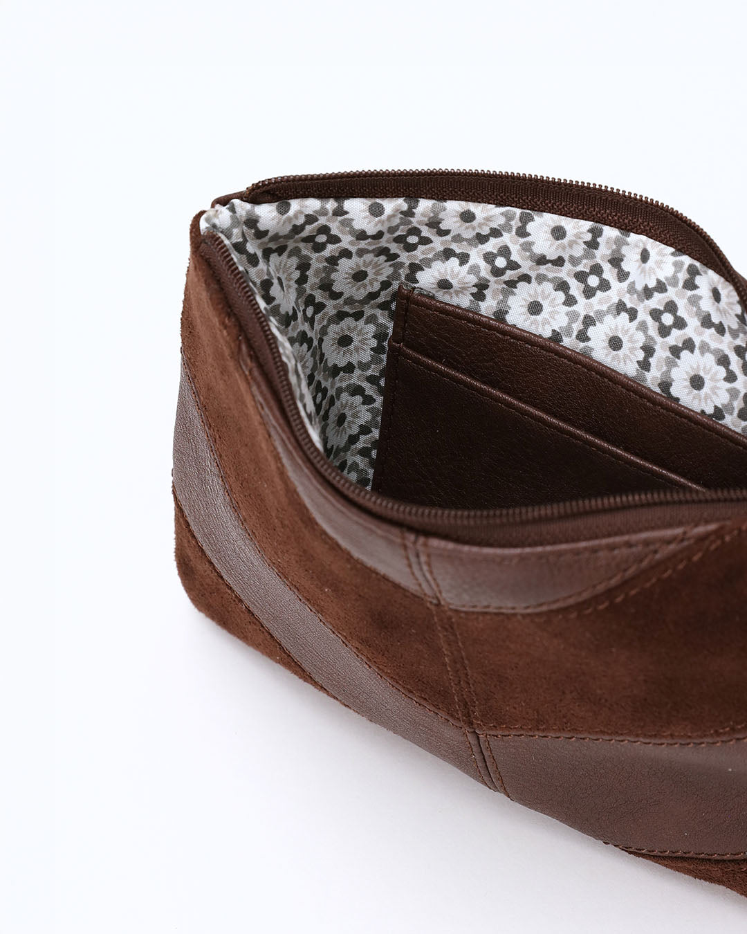 Ernie Zip Top Pouch - Chocolate