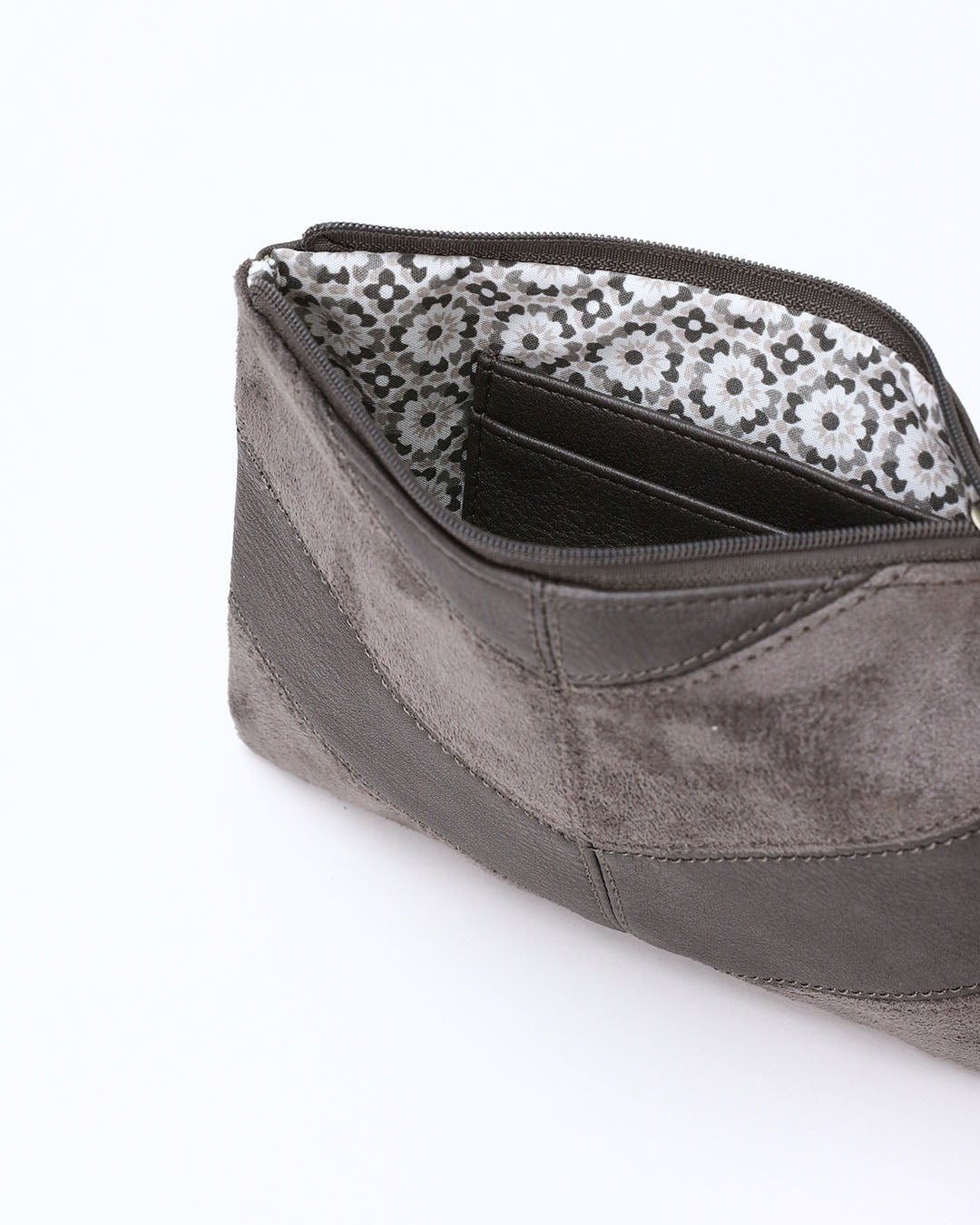 Ernie Zip Top Pouch - Grey