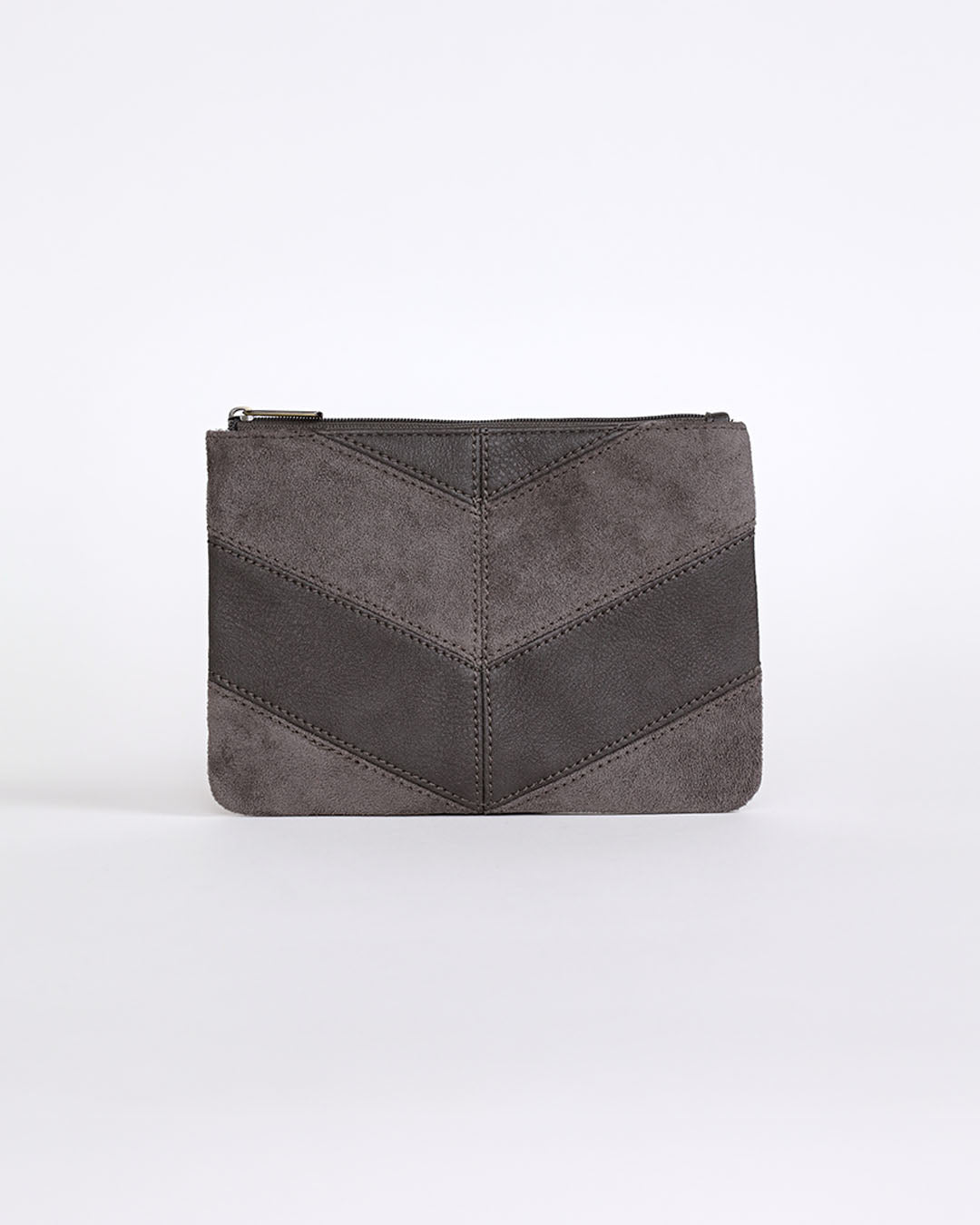 Ernie Zip Top Pouch - Grey