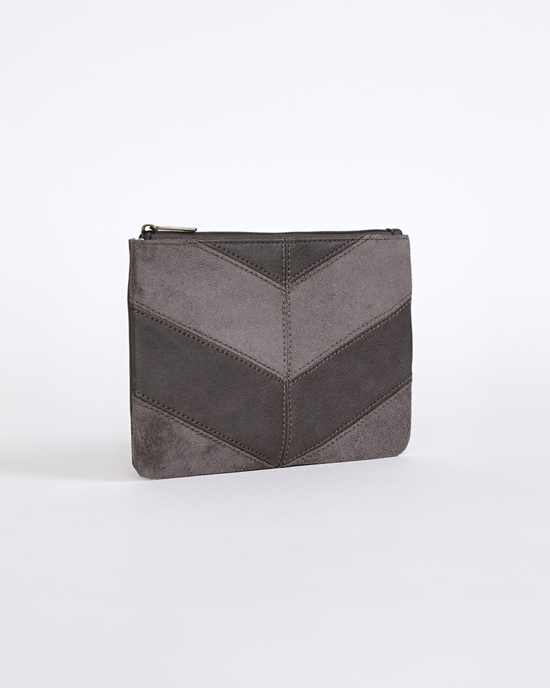 Ernie Zip Top Pouch - Grey